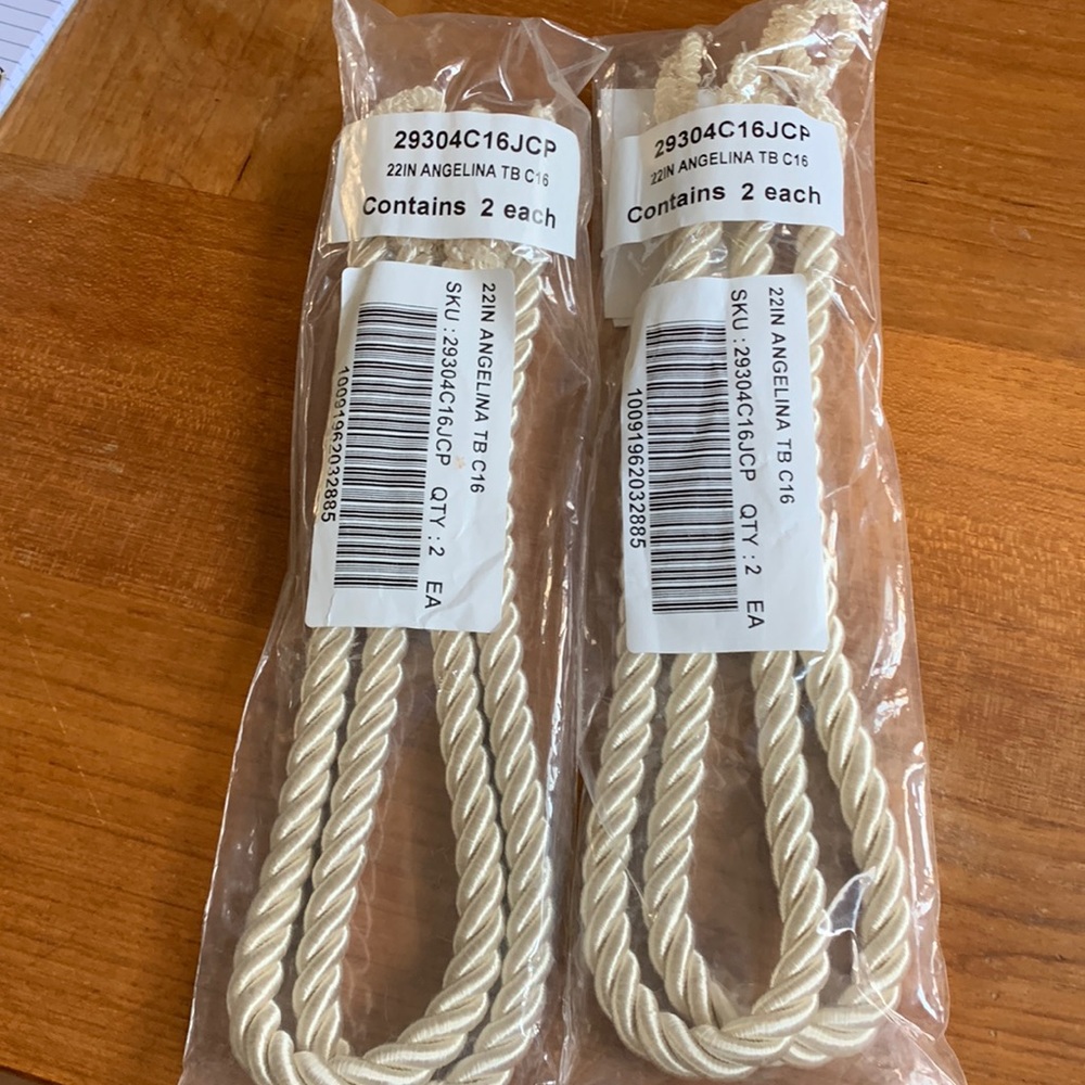 Curtain tie backs